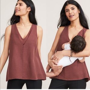 Hatch The Back in the Game Nursing Tank in Anise